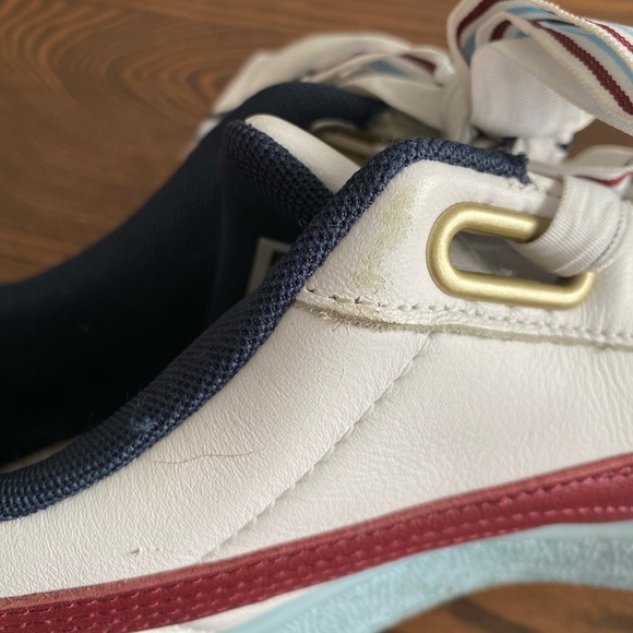 Puma Basket Heart New School White Red Blue Size UK 6.5 / EU 40 / US 9 W… - Picture 6 of 6